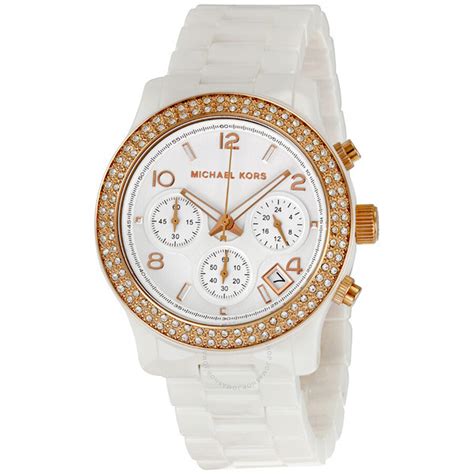 michael kors women's watch mk-5038|Michael Kors white ceramic watch.